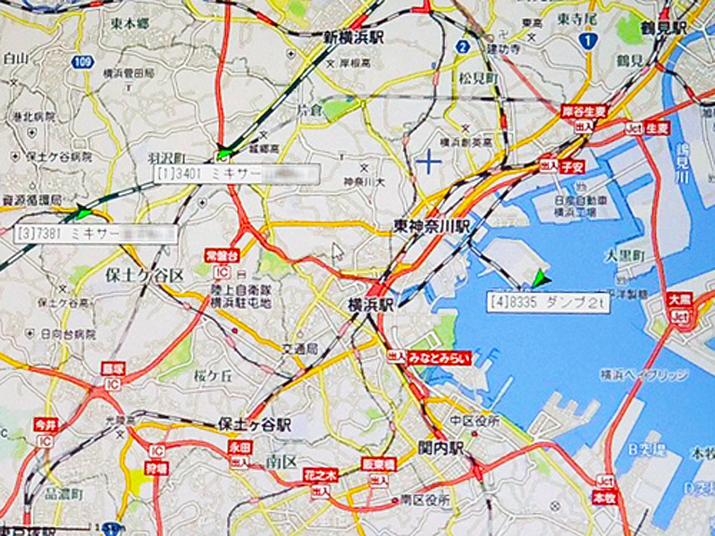 GPS配送管理システム 地図