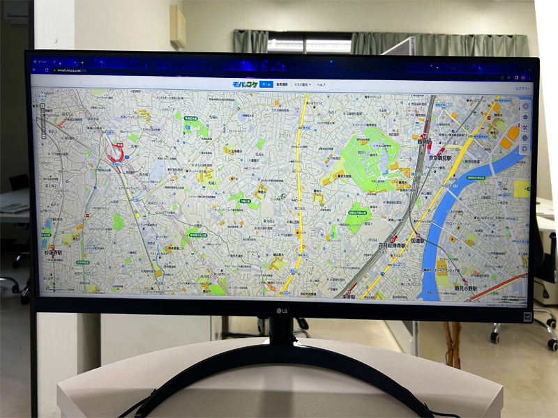 GPS配送管理システム 画面