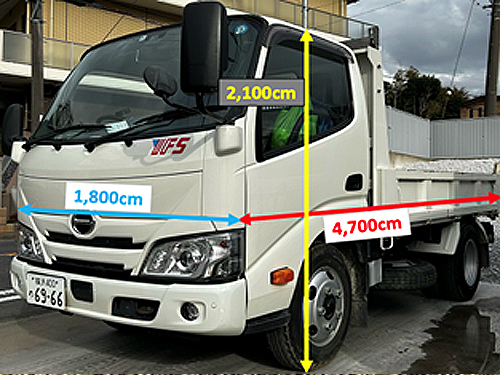 配送用ダンプトラック
